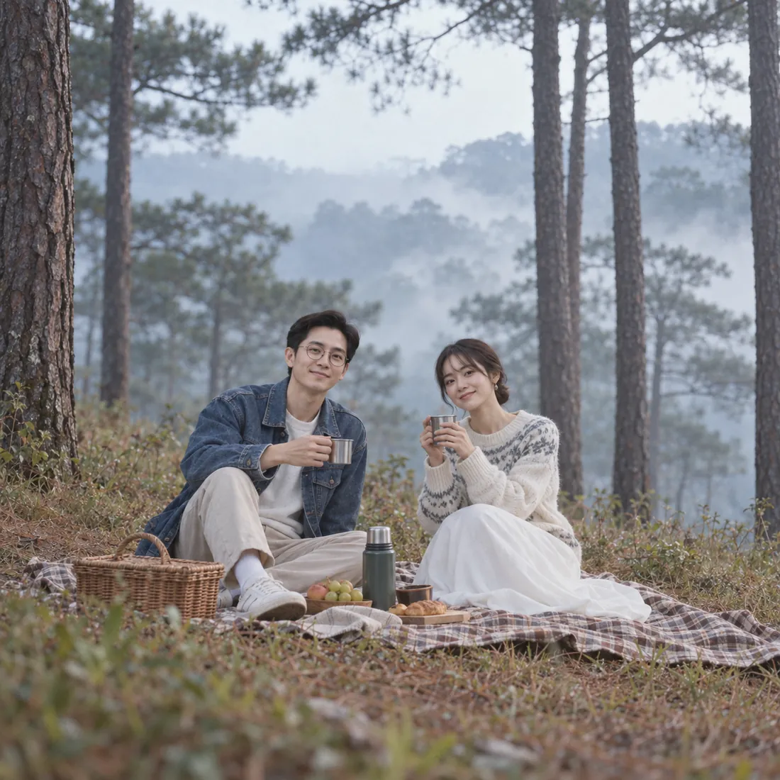 Picnic giữa đồi thông
