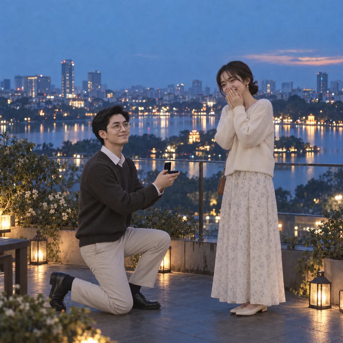 Lời cầu hôn bên hồ
